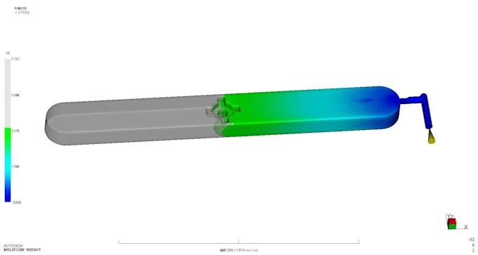 product modeling, mold design and mold flow analysis