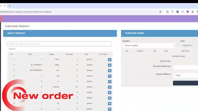 build shop management inventory and ledger account