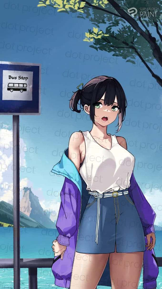 draw digital illustration fanart, anime or oc