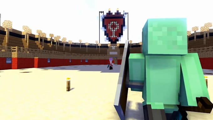 create epic 3d minecraft animations for your videos or short