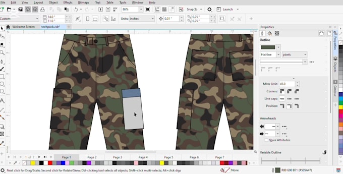 do clothing tech pack, fashion mockup design