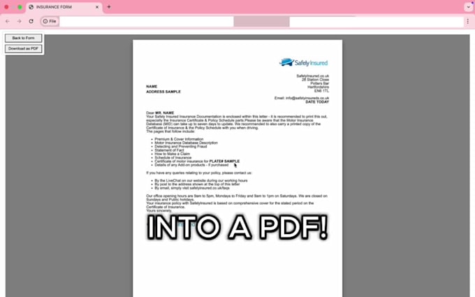 make your own PDF generator automatically