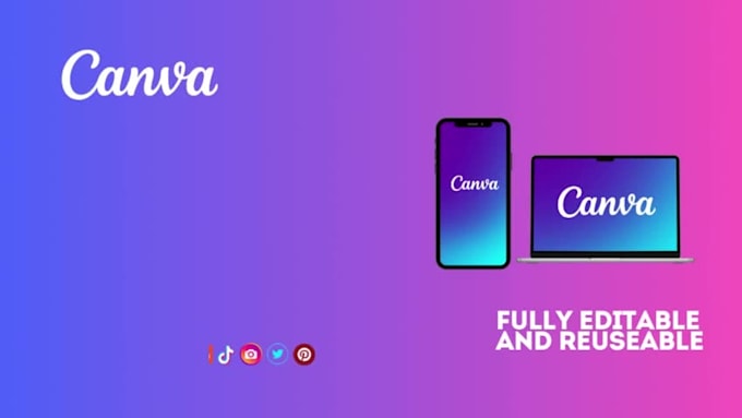 design a canva pro templates for your social media posts