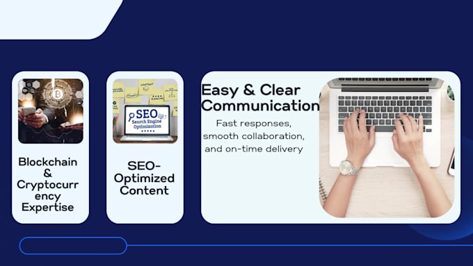 write high quality blockchain and crypto articles