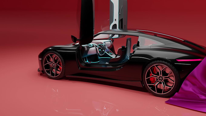 do 3d car modeling rendering and animation