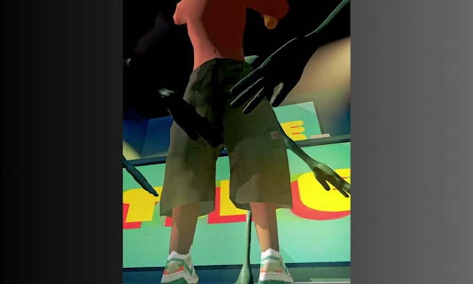 low poly animation retro low poly character n64 ps1 y2k style music video