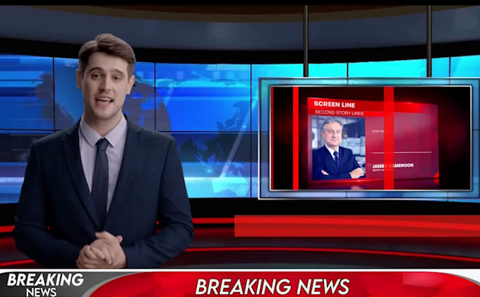 create a breaking news video with ai spokesperson