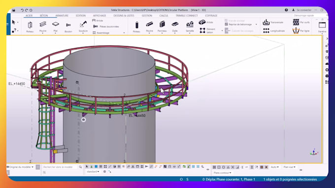 3d steel structures using tekla structures