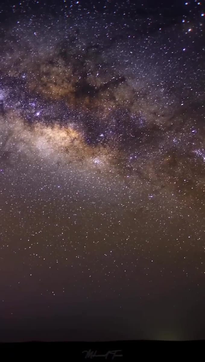 create a milkyway timelapse video edit with color grading
