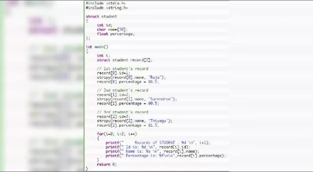 create programmes based on c language