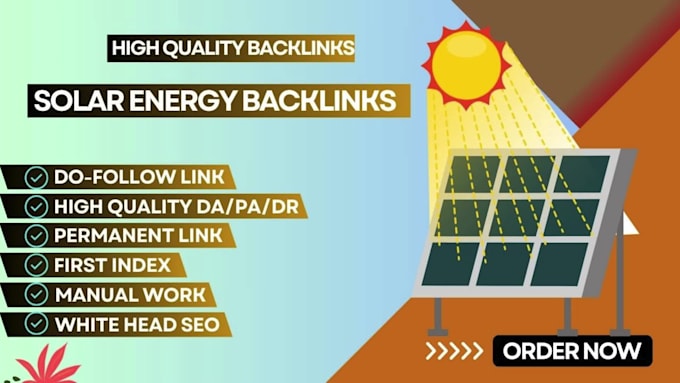 skyrocket your website with premium solar backlinks