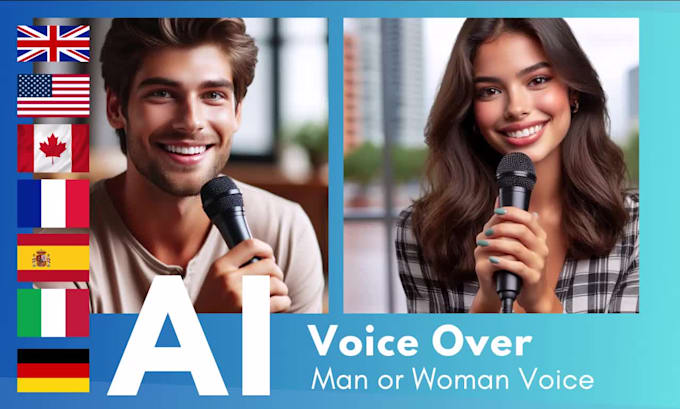 record ai voice over in many languages
