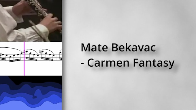 animate sheet music notes and scores for your video