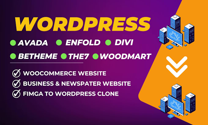 setup and modify avada divi the7 woodmart enfold betheme