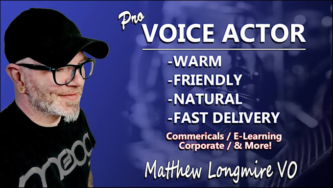 record a professional male voice over