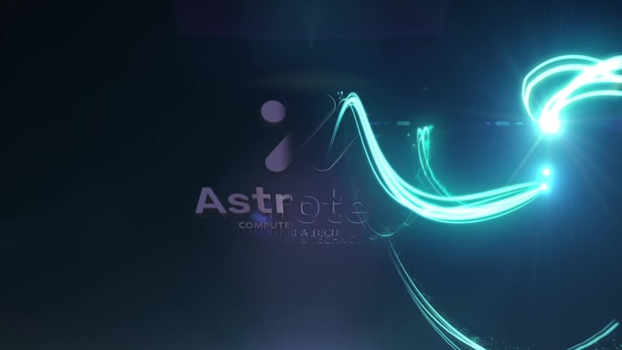 create minimalistic animated logo intro