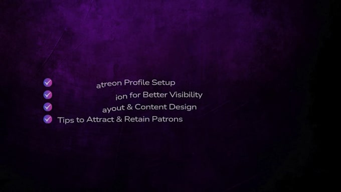 create an optimized patreon profile and do a professional patreon page setup