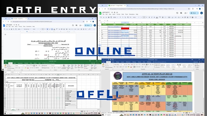 be your VA for data entry and typing job