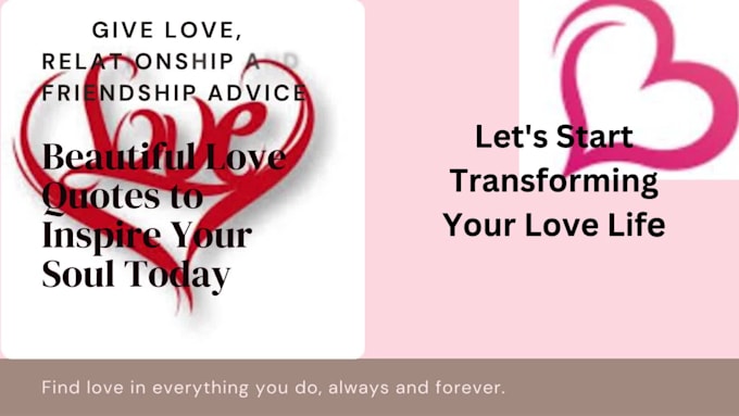 give love, relationship and friendship advice