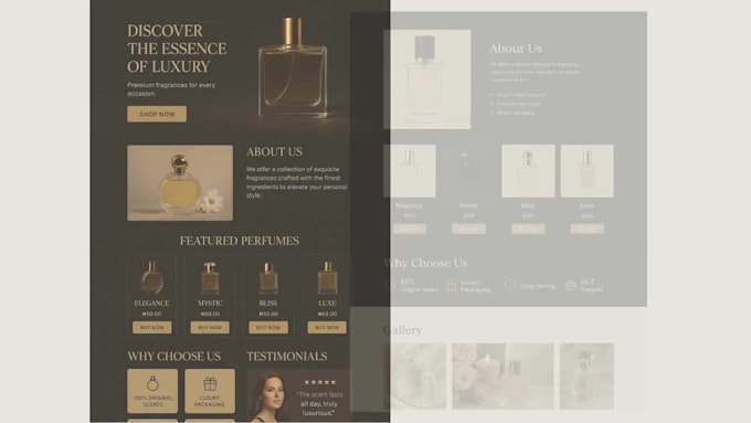 create a professional responsive landing page