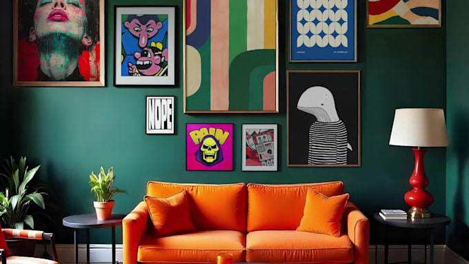 add wall art to your room in 2d