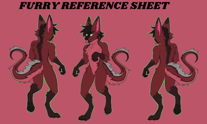 Draw furry reference sheet furry art oc fursona furry ref sheet ...