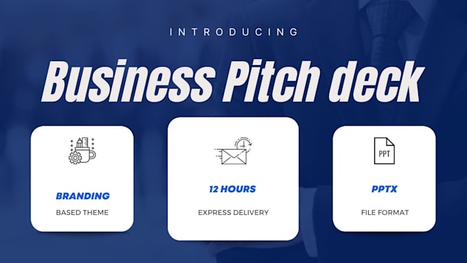 design your business pitch deck
