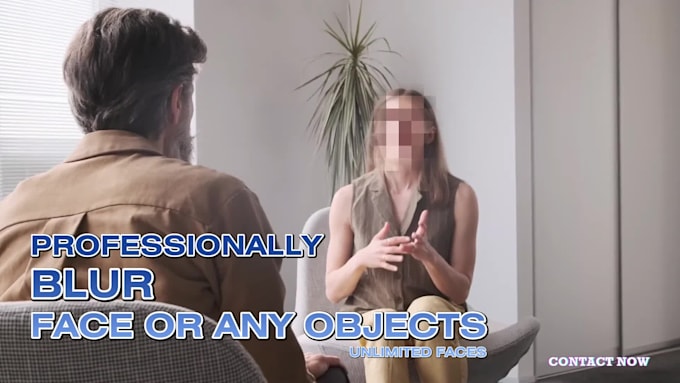 professionally blur faces, objects, or logo in any video