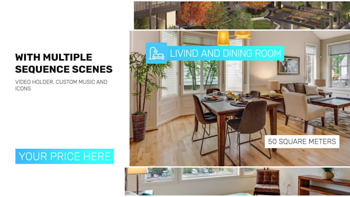 create a modern real estate or airbnb promo video