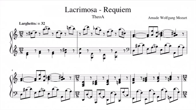 transcribe audio to sheet music for a quick presentation