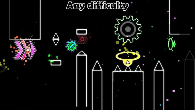 create a geometry dash layout for you
