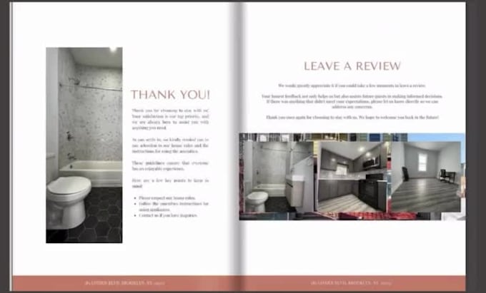 create custom vrbo, booking com, airbnb welcome book for better guest experience