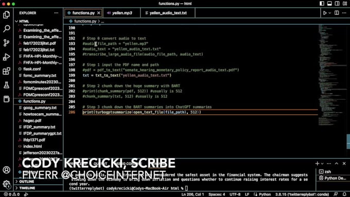 transcribe audio to text, or video to text and summarize it