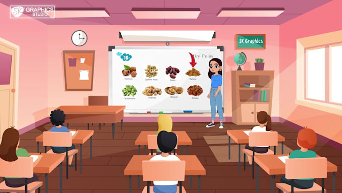 create kids learning video
