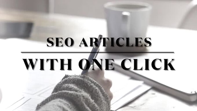 write SEO articles for your website