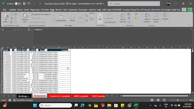 convert bank statements into balance sheet and income statement