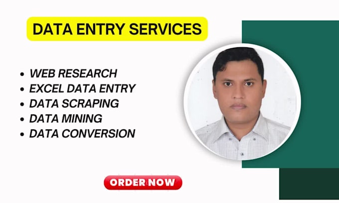 do fast accurate data entry as your instruction