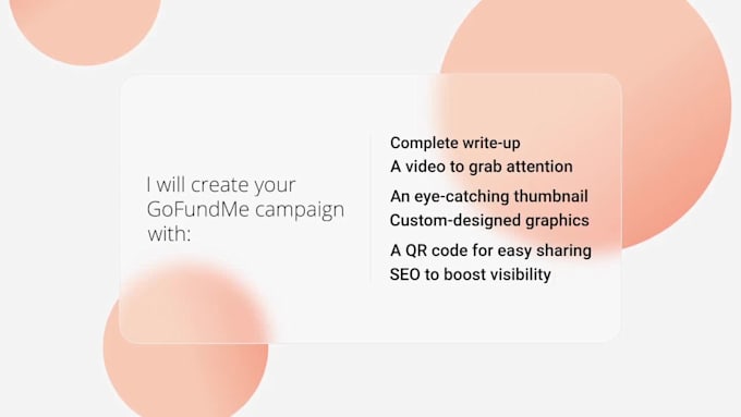 completely write and create gofundme campaign