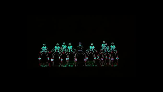 create neon lighting effect for dacncer