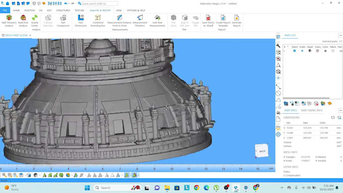 Teach 3d model fixing for 3d printing in materialise magics by Imi ...