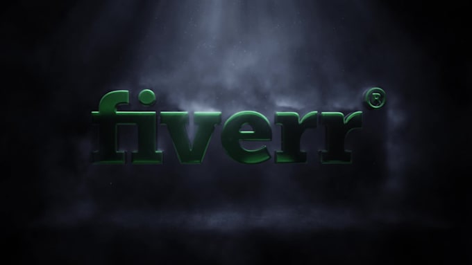 create 4k darky smoke logo intro animation