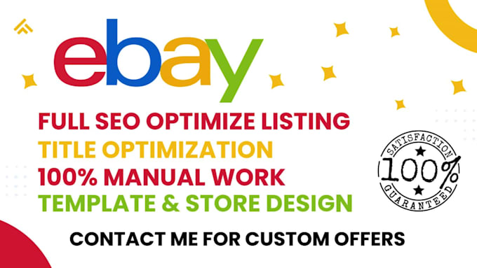 ebay listing ebay SEO optimized listing and store design ebay lister
