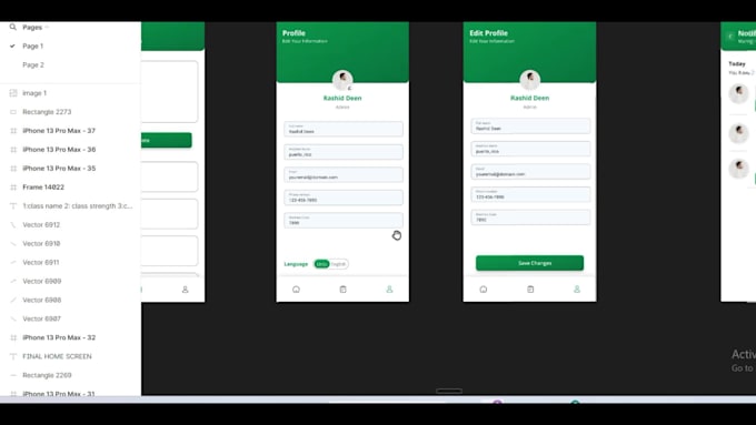 design professional mobile UI using figma or adobe xd