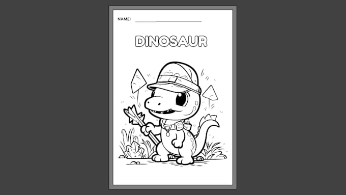 do line art illustration for children or adult coloring book