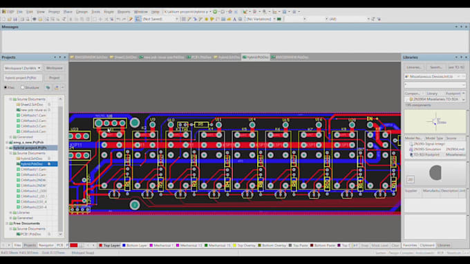 design pcb board in altium designer software