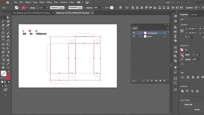 bespoke box design with accurate dieline and 3d mockups