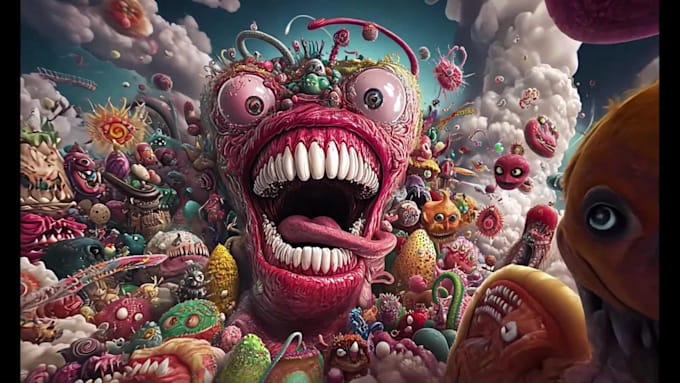 create ai generated psychedelic trippy music videos