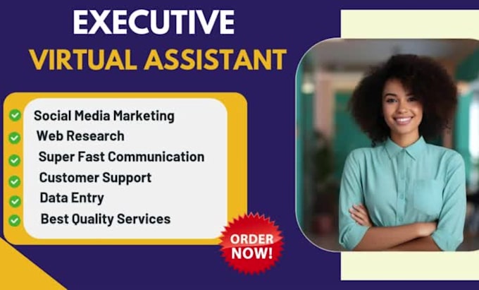 be your executive VA administrative task admin assistant and personal VA
