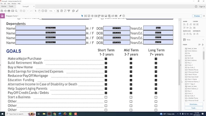create professional PDF form creator and design