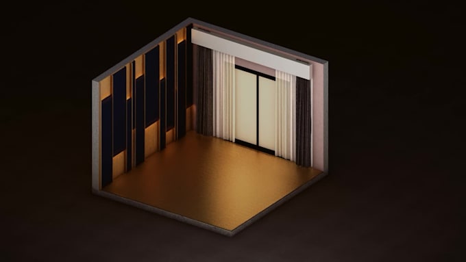 creat an axonometric 3d animation for your plan